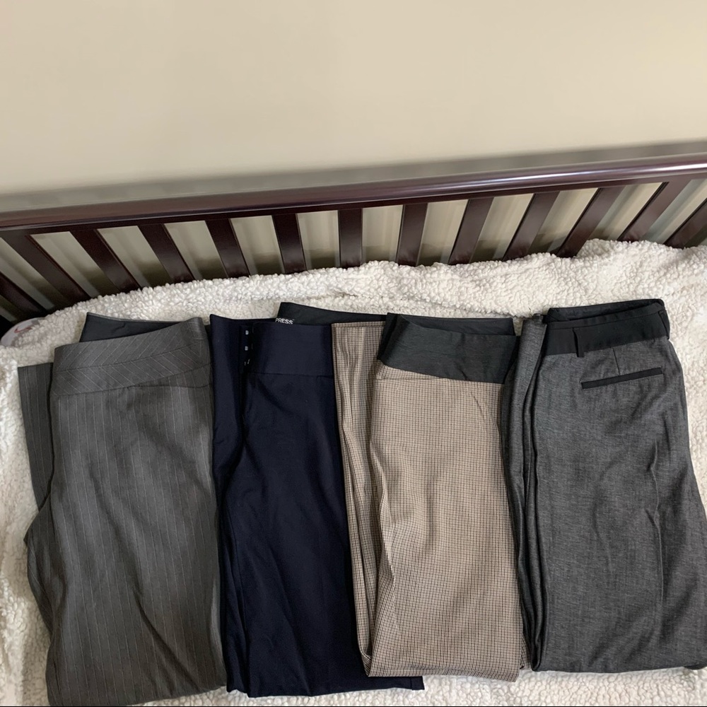 4 wide waistband express dress pants